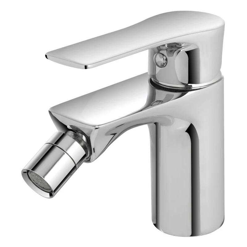 Miscelatore bidet Feridras Flat cromato con scarico clic clac
