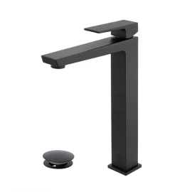 Miscelatore lavabo alto Quatra Feridras nero opaco