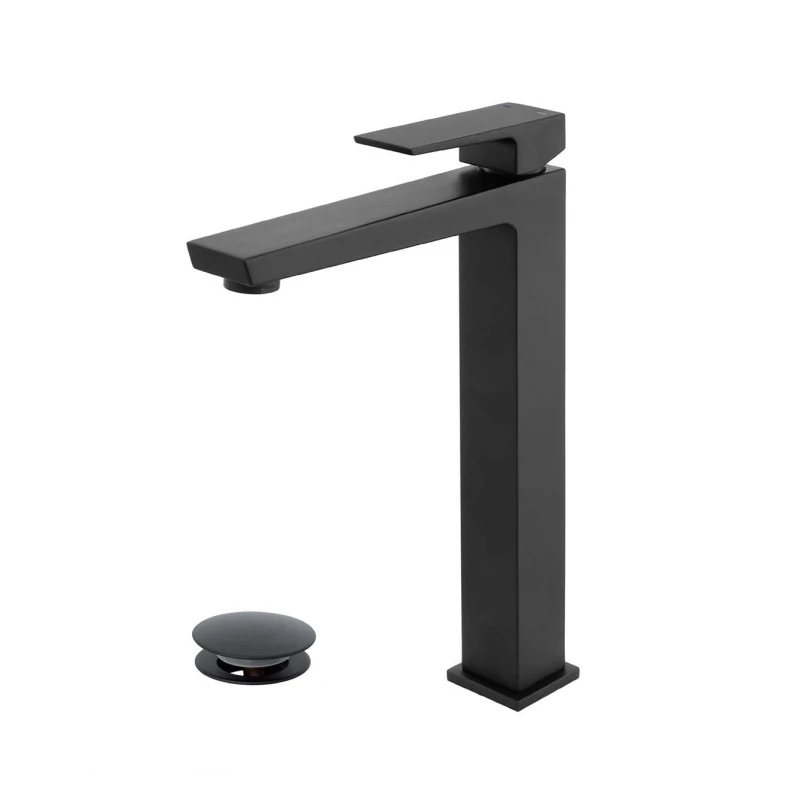 Miscelatore lavabo alto Quatra Feridras nero opaco