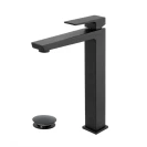 Miscelatore lavabo alto Quatra Feridras nero opaco