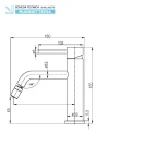 Miscelatore bidet Feridras Nuego in acciaio inox