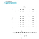 Soffione Platinum Feridras 30x30 nero opaco