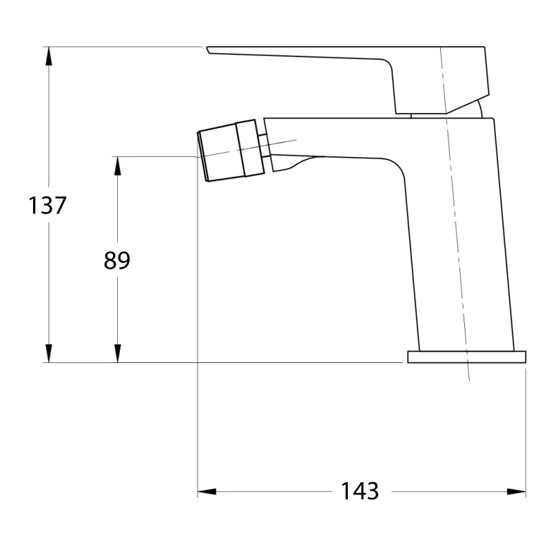 Miscelatore bidet Quatra Feridras cromato