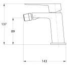 Miscelatore bidet Quatra Feridras cromato