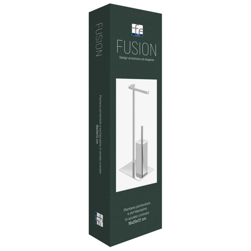 Piantana Fusion Feridras cromata con scopino