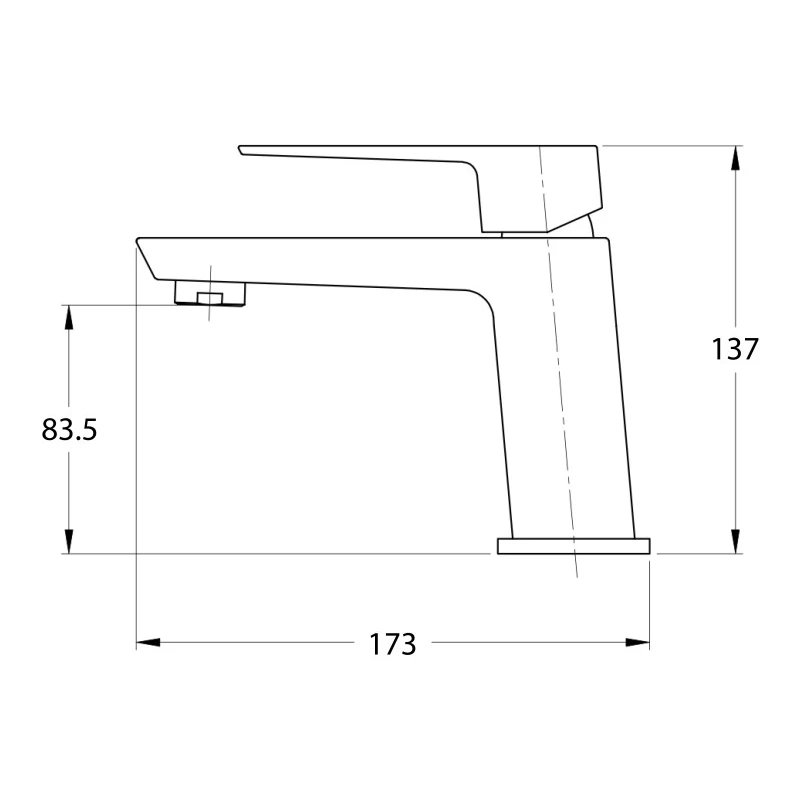 Miscelatore lavabo Feridras Quatra cromato