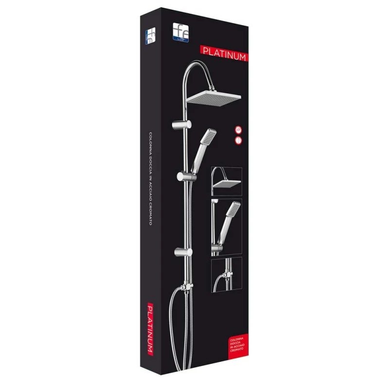 Colonna doccia Feridras Platinum cromata 98 cm
