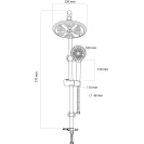 Colonna doccia Feridras Platinum H82 cromo