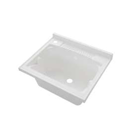 Vasca lavatoio Feridras 60 cm in resina bianco