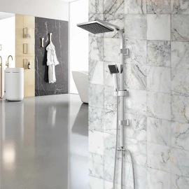Colonna doccia Feridras Platinum con soffione quadrato