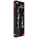 Colonna doccia Feridras Platinum con soffione quadrato