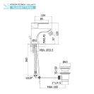 Miscelatore bidet Feridras Iris cromato con piletta
