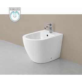 Bidet a terra Feridras Serie T bianco lucido