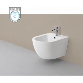 Bidet sospeso Feridras Serie T in ceramica