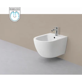 Bidet Feridras Serie Q in ceramica bianco lucido