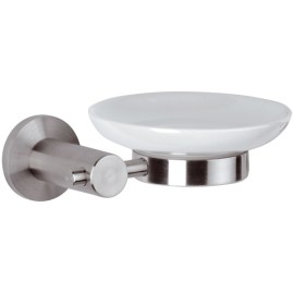 Portasapone in ceramica - serie minimal inox Remer MI10INOX