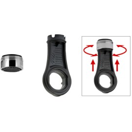 Set completo: 1 aeratore m24 anticalcare ad alta tecnologia, 1 chiave di pulizia settimanale RR 83AC