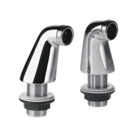 Coppia colonnette bordo vasca in ottone cromato, serie uk RR 88UK