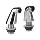 Coppia colonnette bordo vasca in ottone cromato, serie uk RR 88UK