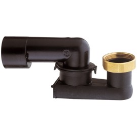 Sifone in plastica regolabile con dado ottone 1 1/4, 1 1/2 per colonna, con scarico ad innesto d 40 e d50 RR 98P114