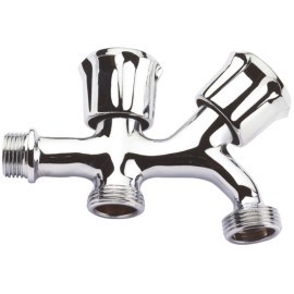 Rubinetto due maniglie attacco lavatrice 1/2x3/4x3/4 RR 2501234