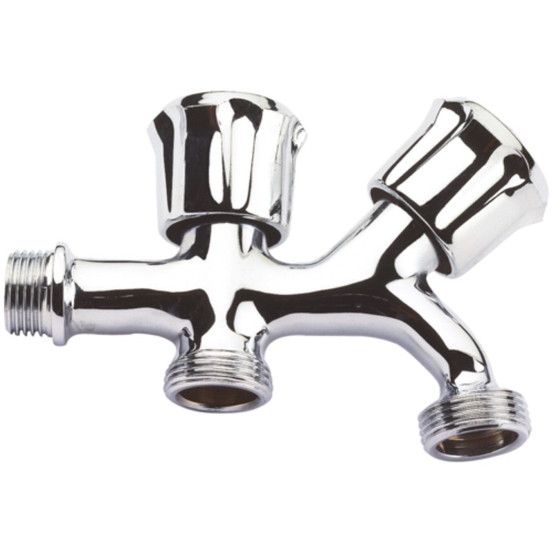 Rubinetto due maniglie attacco lavatrice 1/2x3/4x3/4 RR 2501234