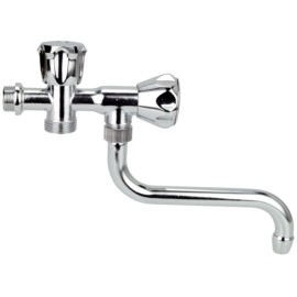 Rubinetto a snodo con attacco lavatrice con maniglia mini RR 25212