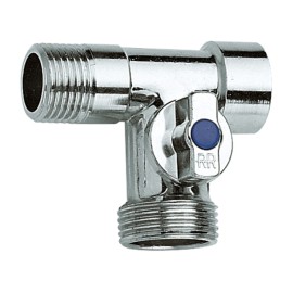 Rubinetto a sfera a tre vie sottolavabo per attacco lavatrice RR 260