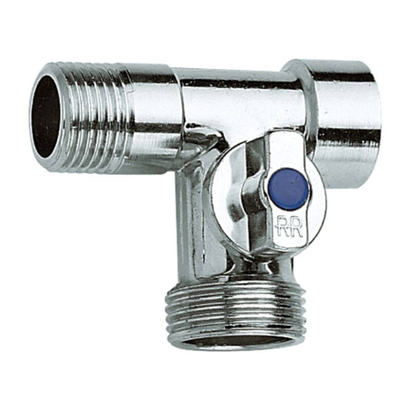 Rubinetto a sfera a tre vie sottolavabo per attacco lavatrice RR 260