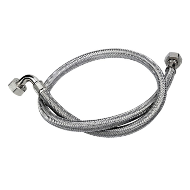 Tubo di carico in treccia di acciaio inox gigante con curvetta 200 cm RR 294200