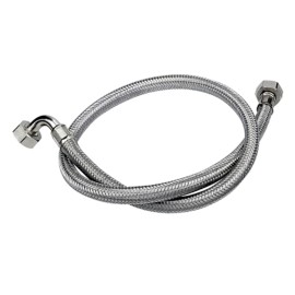 Tubo di carico in treccia di acciaio inox gigante con curvetta 250 cm RR 294250