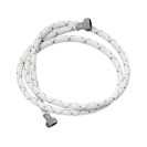 Tubo di carico con banda grigia e dadi in ottone nichelato 150 cm RR 295OT150