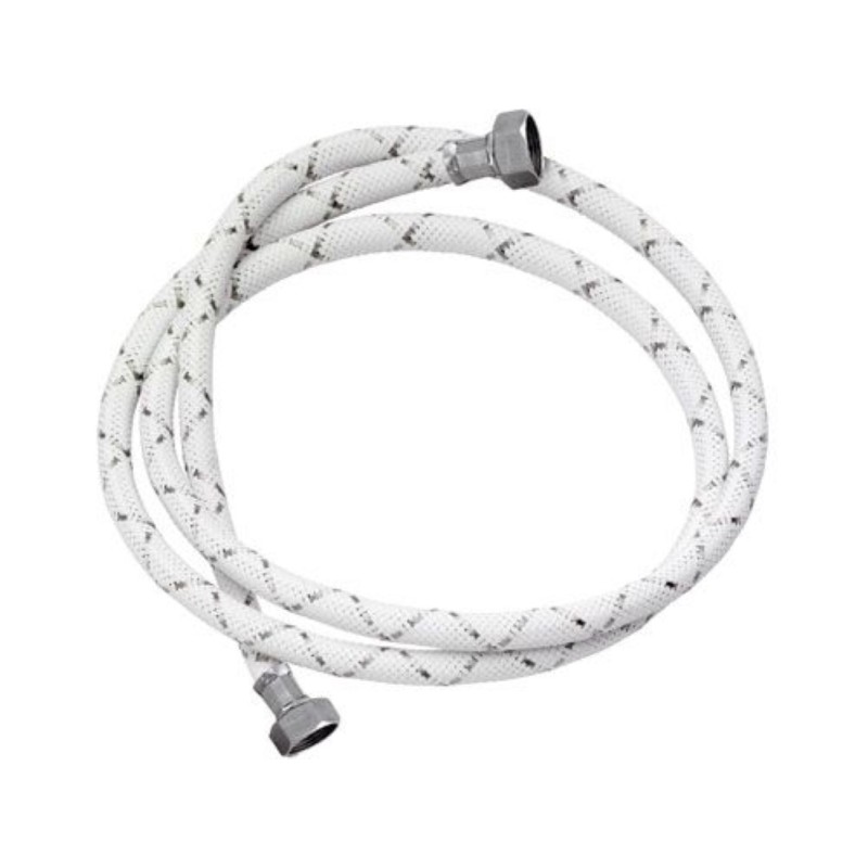 Tubo di carico con banda grigia e dadi in ottone nichelato 200 cm RR 295OT200