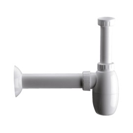 Sifone tedesco in polipropilene senza piletta 1 1/2 RR 970P112