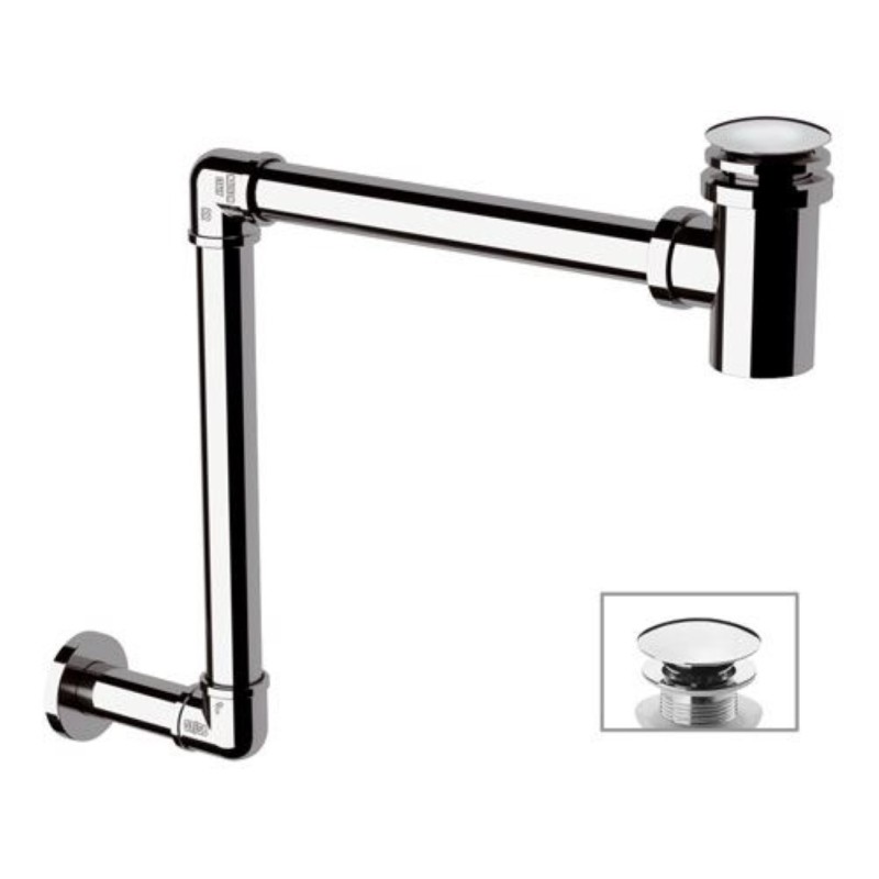 Sifone salvaspazio con piletta click-clack RR 984
