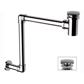 Sifone salvaspazio con piletta click-clack quadra RR 985S