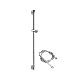 Saliscendi lungo cromato con asta tonda Remer 319D333