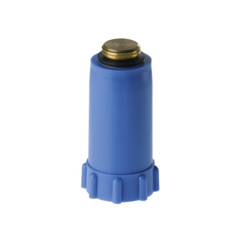 Tappo di collaudo impianti blu ottone Remer 140BL12