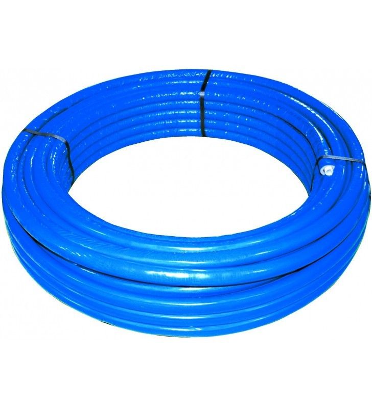 Rotolo mt. 50 tubo multistrato dm.16 rivestito blu Idrobric SFURMT0051BL