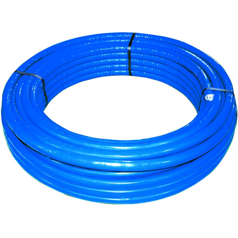 Rotolo mt. 50 tubo multistrato dm.20 rivestito blu Idrobric SFURMT0052BL