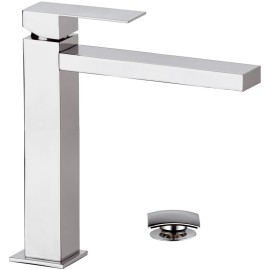 Rubinetto monocomando alto per lavabo design moderno remer q design Remer QD11L