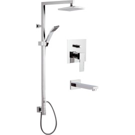 Set doccia completo quadro moderno - serie wellness qubika Remer Q09S11