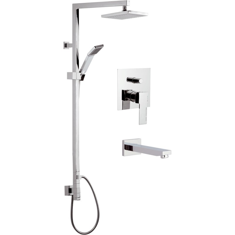 Set doccia completo quadro moderno - serie wellness qubika Remer Q09S11