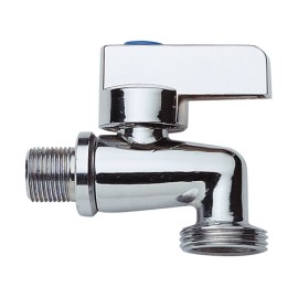 Rubinetto portagomma a sfera 1/2 interamente cromato Remer 19712