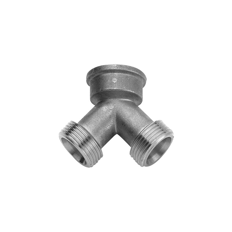 Raccordo a y in ottone cromato Remer 209YCR