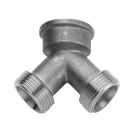 Raccordo a y in ottone cromato Remer 209YCR