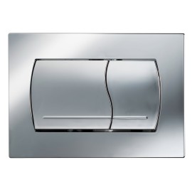 Placca duo cromo lucida per cassetta incasso liv Sanitari LIV SCACAS0173PC