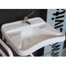 Lavabo ergonomico bianco con appoggiagomiti Idrobric Y860095