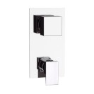 Rubinetto quadro per doccia con deviatore - serie skyline Daniel Rubinetterie SK612D5CR