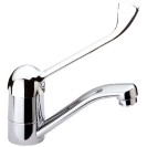 Rubinetto lavabo o lavello con leva clinica e bocca girevole remer - serie kiss Remer K11GLL